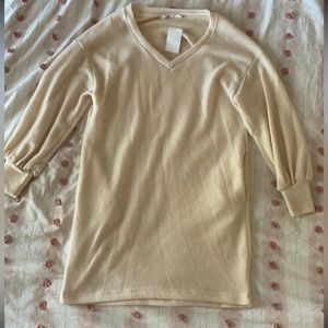 Boutique Cream Tunic Sweater Dress
